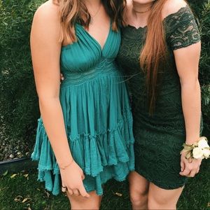 Teal Free People 200 Degree Dress